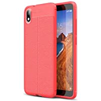 Los mejores  - NiaCoCo Compatible con Xiaomi Redmi 7A Funda Textura de La Piel TPU Suave Fino Anti Huella Digital Resistencia Al…